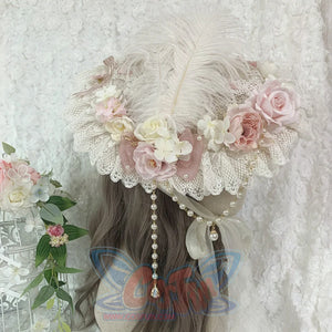 Gorgeous and Elegant Tea Party Lolita Flowers Hat - cosfun