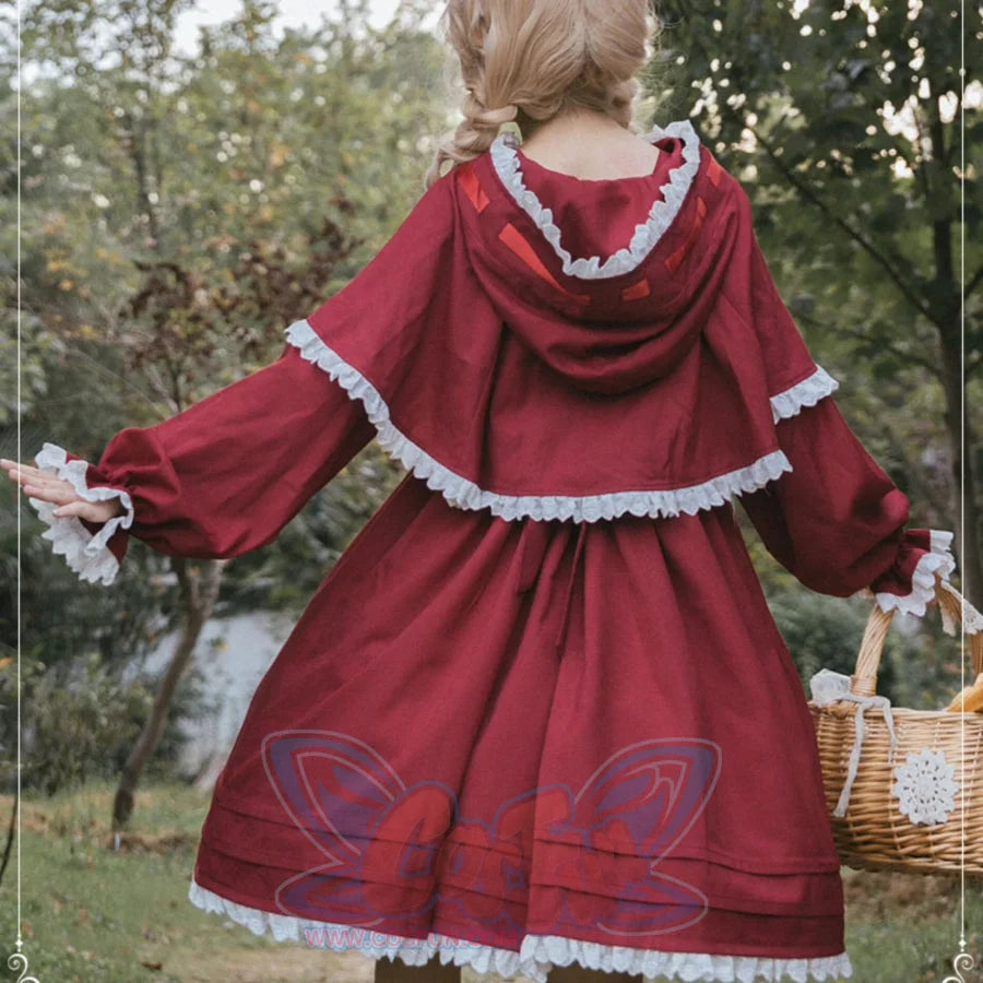 Little Red Riding Hood Sweet And Lovely Lolita Jumper Skirt S22812