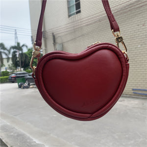 Lovely and Fresh Mini Heart-shaped Crossbody Bag