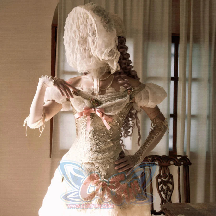 Rococo Duchess Vintage Elegant Off-Shoulder Puff Sleeve Mesh Top