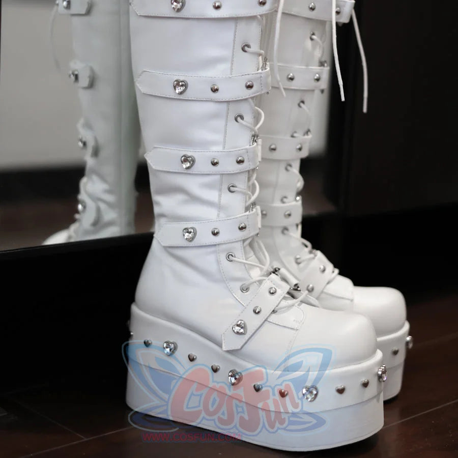 Original Spice Girl Lolita Round Toe Thick Soled Boots