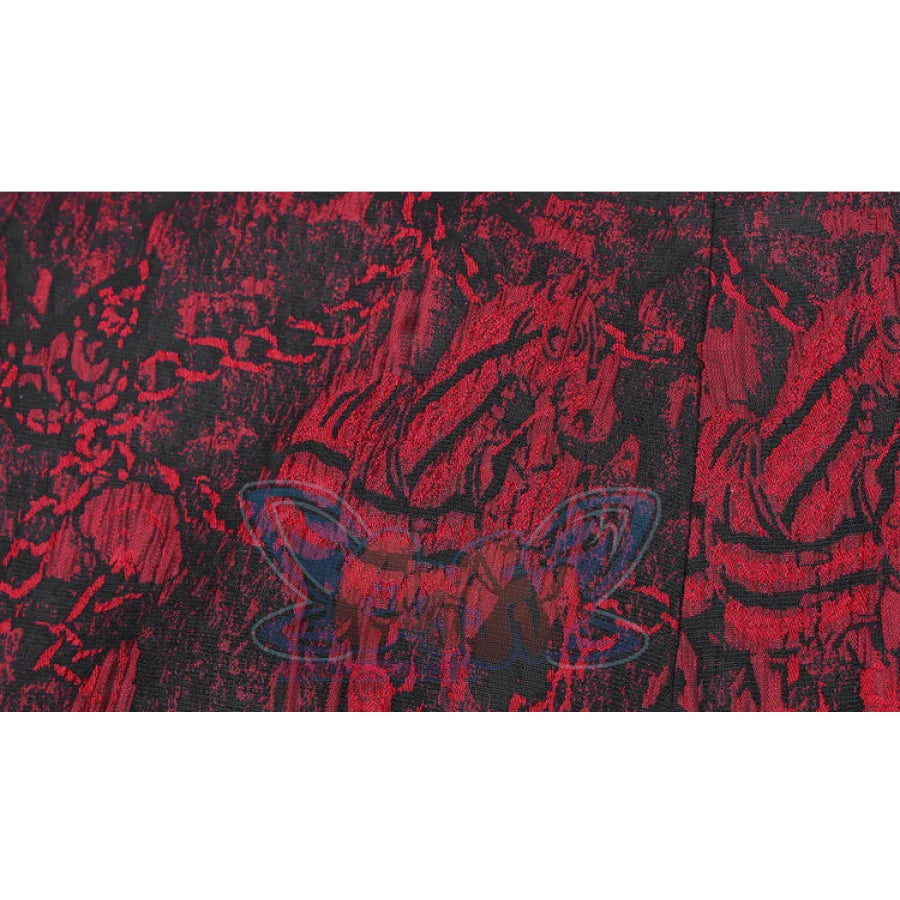 Gothic Jacquard Patchwork Chiffon Wavy Fishtail Skirt