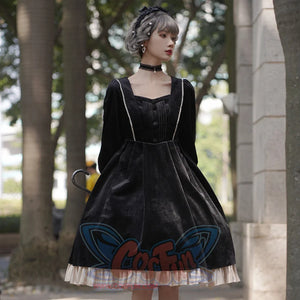 Elegant Autumn Winter Lolita Long-sleeved Dress Dress / S