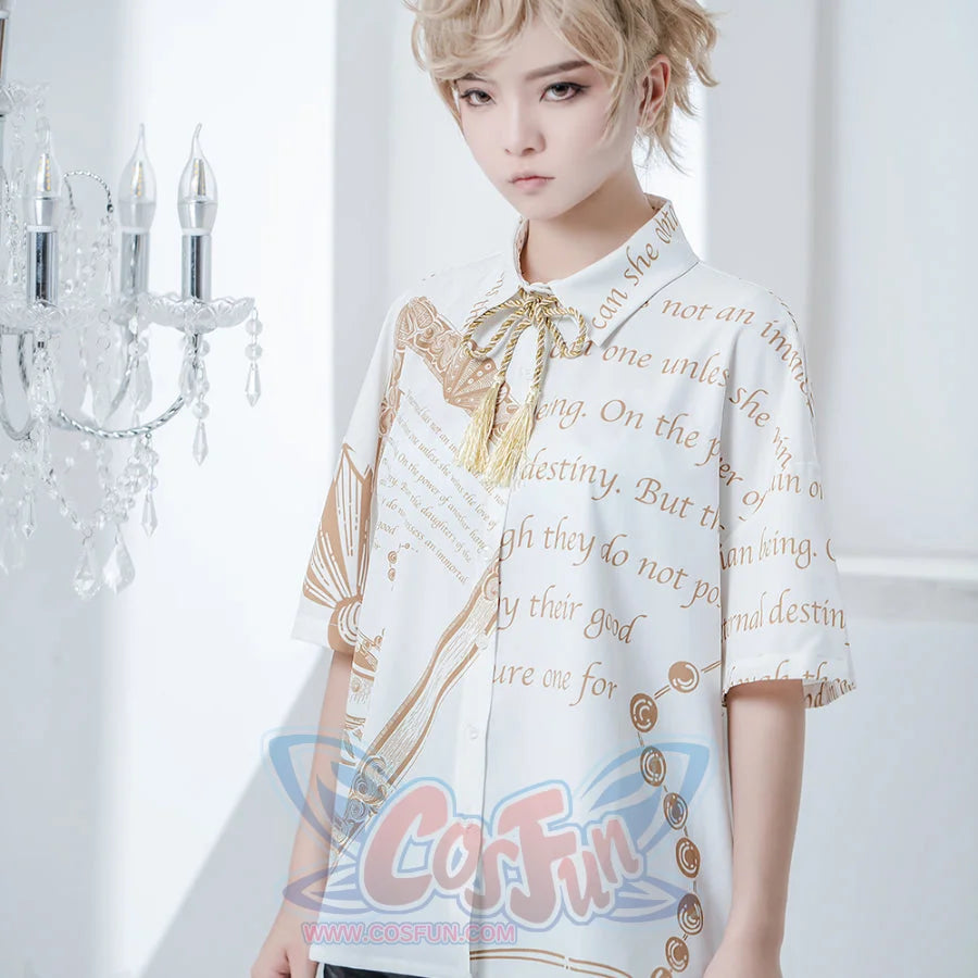 Summer Little Prince Loose Printed Lolita Short Sleeve Shirt