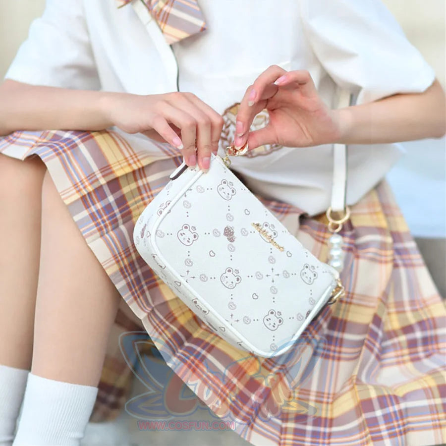 New Style Vintage Printed Bear Crossbody Bag