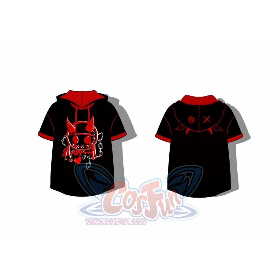 【PRE-SALE】COSFUN Original Little Demon Cosplay Short Sleeve Hooded Sweatshirt A00015 Sweatshirt