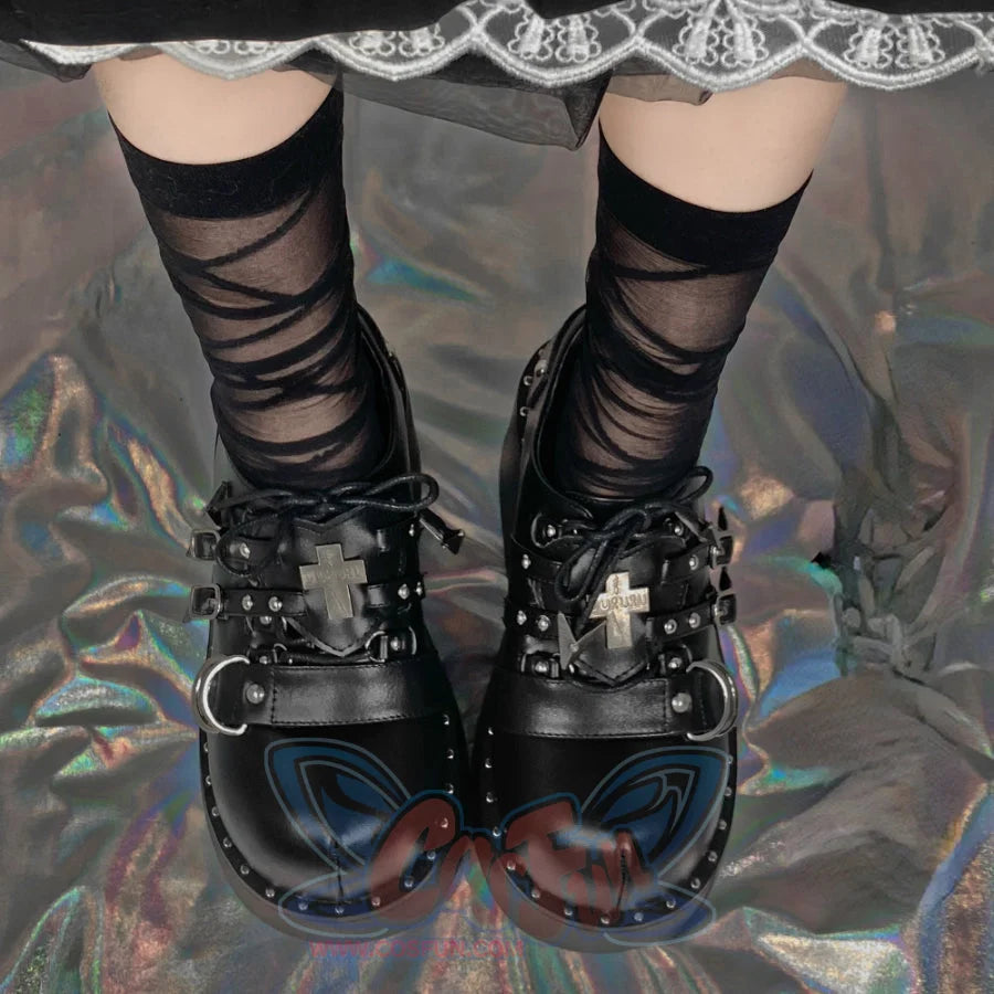 Original Spice Girl Punk Lolita Thick Soled Shoes - cosfun