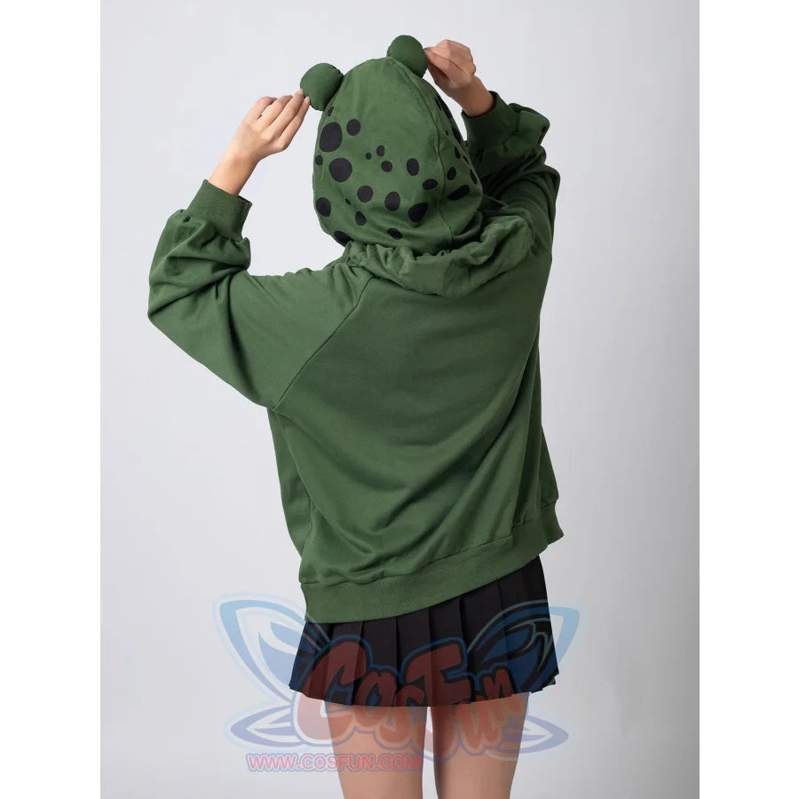 【READY TO SHIP + FREE SHIPPING】COSFUN Original Animal Tales: The Frog Prince Green Pullover Full Zip Hoodie IF0001