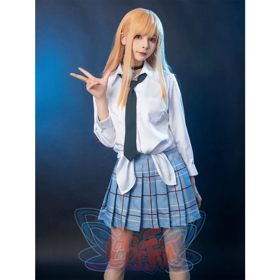My Dress-Up Darling Kitagawa Marin Uniform And Vest Cosplay Costume C01104 Costumes