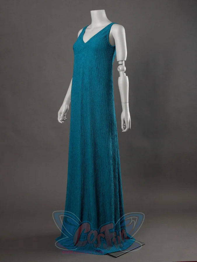 COSFUN Padm Amidala Cosplay Costume Blue Dress - cosfun COSFUN Padm Amidala Cosplay Costume Blue Dress - cosfun