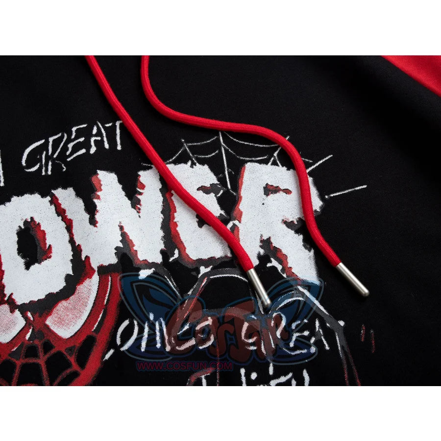 【PRE-SALE】COSFUN Original Original Spider Theme Cosplay Short Sleeve Hooded Sweatshirt A00014 Sweatshirt