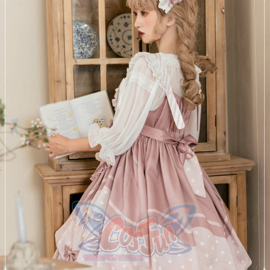 Lovely Dot Princess Lolita Bud Jumper Skirt - cosfun