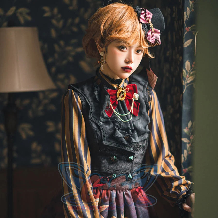 Vintage Slim Lolita Double-breasted Vest - cosfun