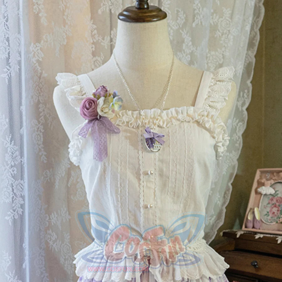 Elegant Daily Lolita Cotton Spaghetti Strap - cosfun
