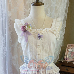 Elegant Daily Lolita Cotton Spaghetti Strap - cosfun