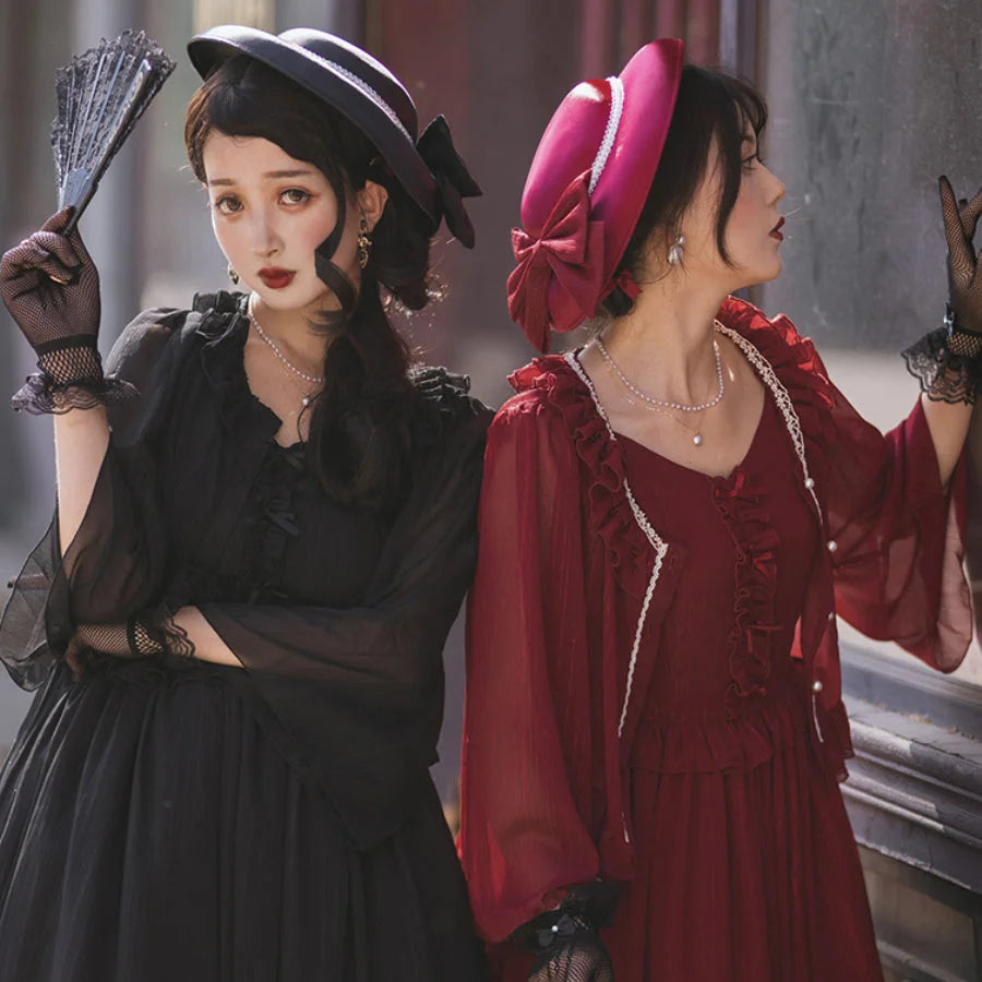 Elegant Lolita Lace Long Sleeve Sunscreen Shirt - cosfun