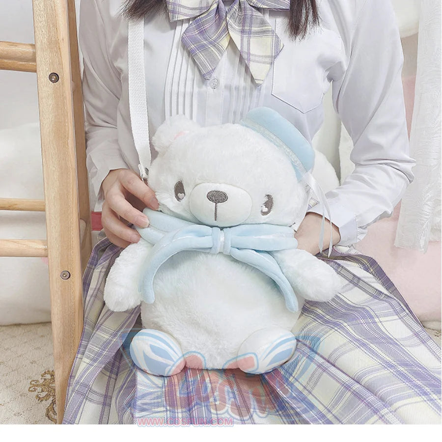 Lovely Daily Lolita Polar Bear Crossbody Bag White