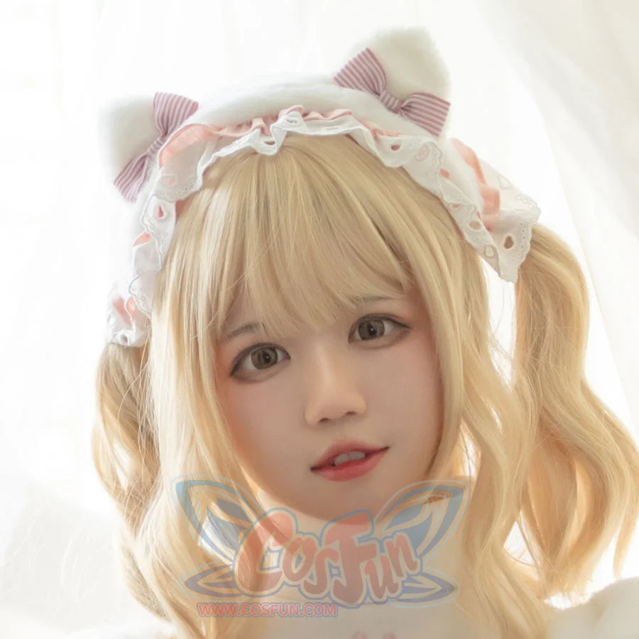 Autumn Winter Lovely Lolita Thicken Woolen Dress Sets Headwear / One Size