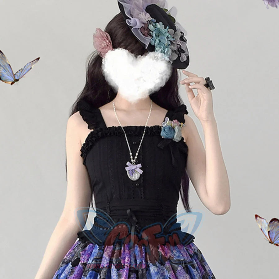 Elegant Daily Lolita Cotton Spaghetti Strap - cosfun