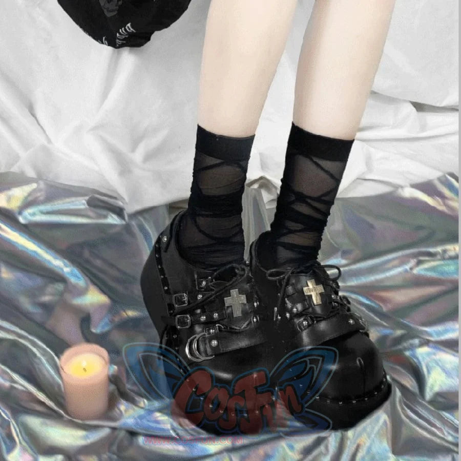 Original Spice Girl Punk Lolita Thick Soled Shoes - cosfun