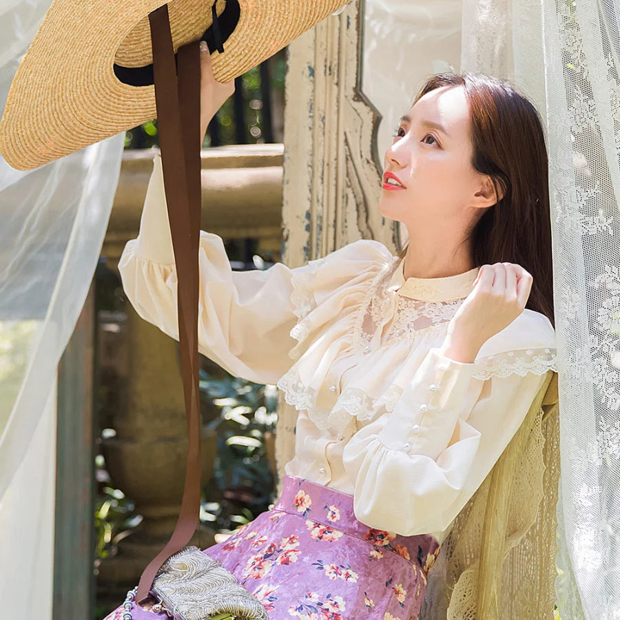 Edward Style Vintage and Classic Long-sleeved Shirt - cosfun