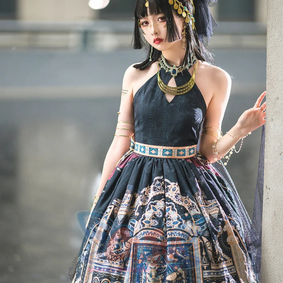 Egypt Style Lolita Backless Neck Dress