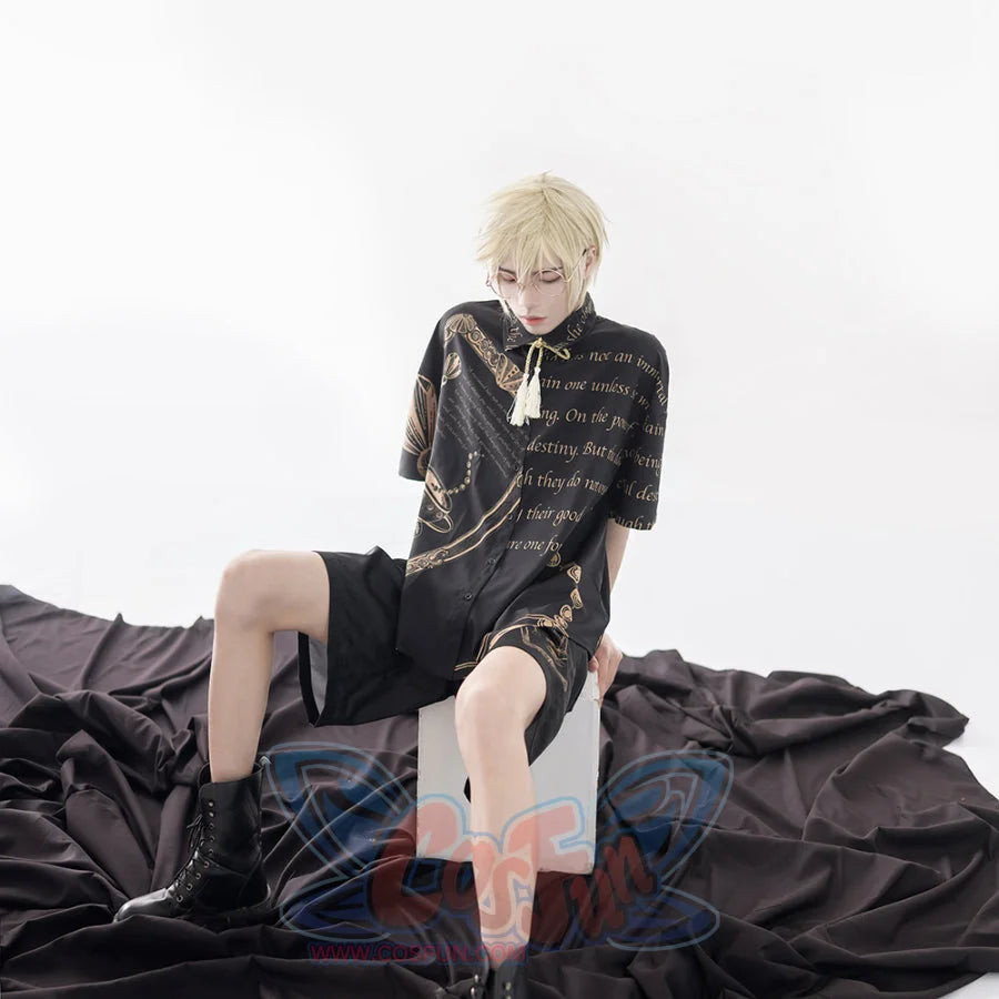 Summer Little Prince Loose Printed Lolita Short Sleeve Shirt