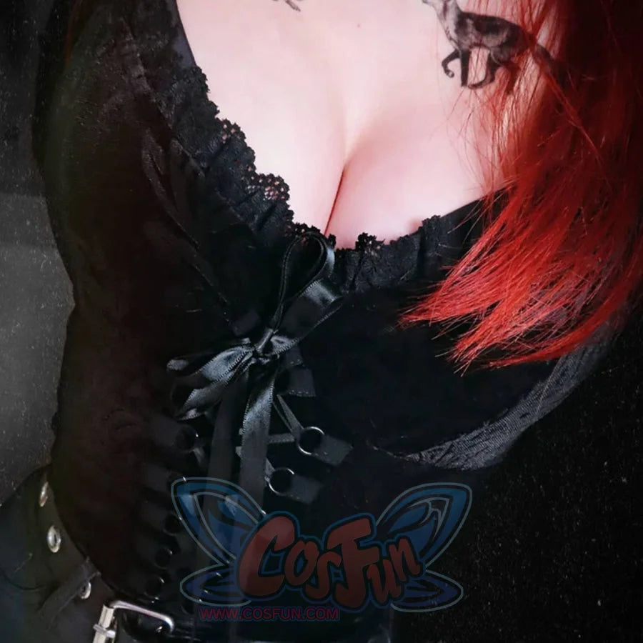 Summer Lace Up V Neck Slim Spaghetti Strap S22912