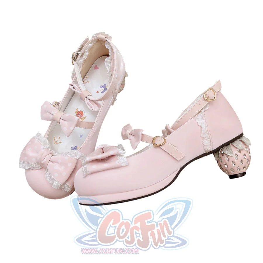 Sweet Middle-heeled Round Toe Lolita Shoes