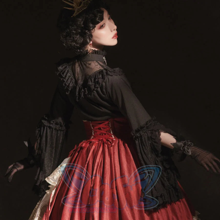 Elizabeth Elegant and Vintage Lolita Long Sleeve Shirt - cosfun