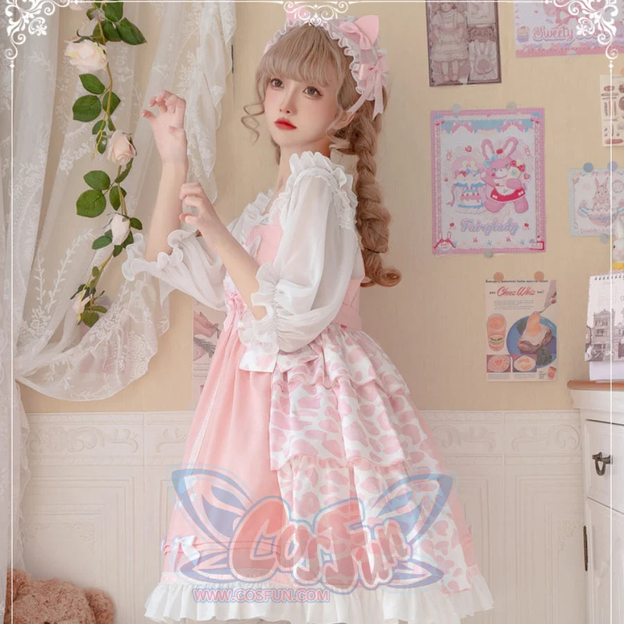 Daily Lovely Cat Paw Lolita Jumper Skirt - cosfun
