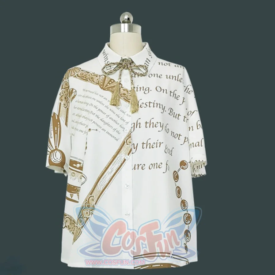 Summer Little Prince Loose Printed Lolita Short Sleeve Shirt White / S