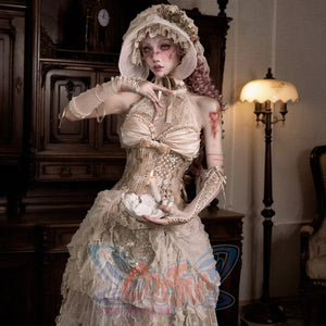 Rococo Duchess Elegant Boned Corset Waist-Cinching Top