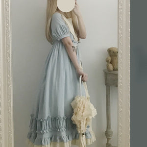 Summer Vintage Doll Sense Lolita Short Sleeve Dress