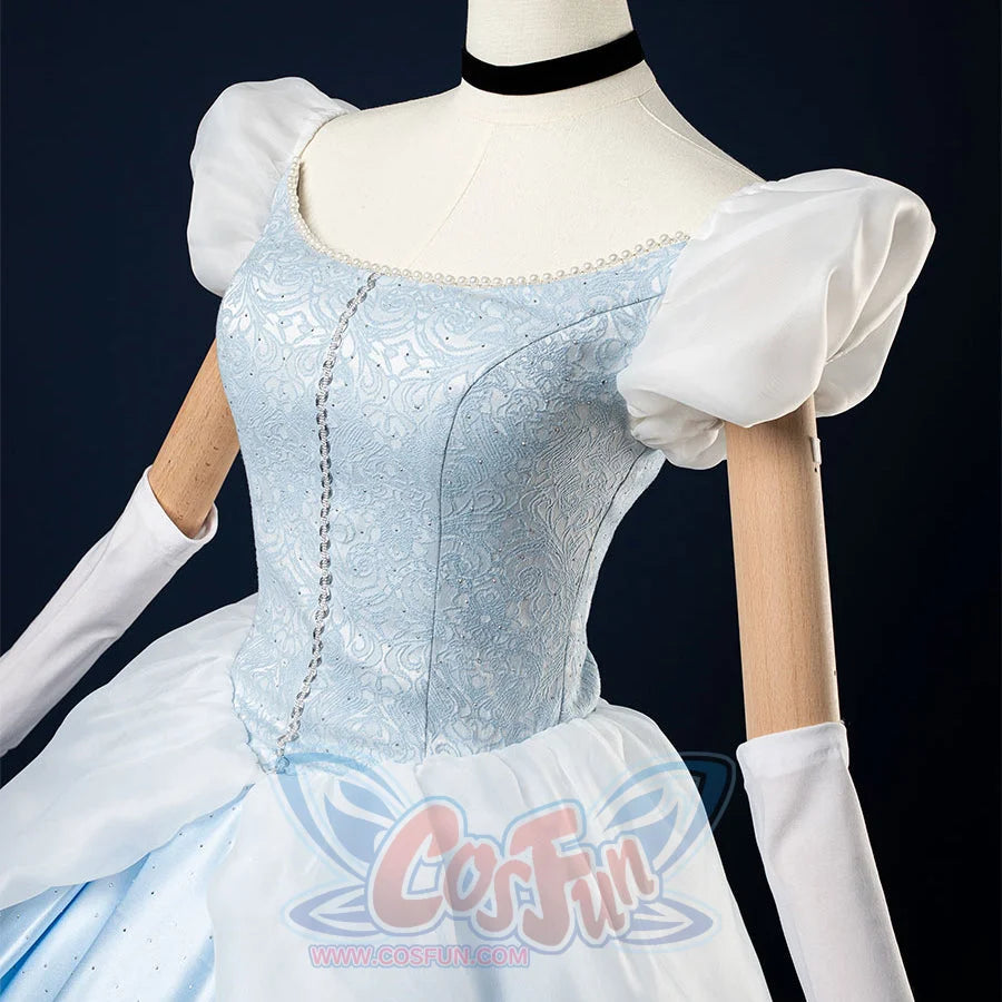 【READY TO SHIP】Cinderella Cosplay Costume Princess Dress Fairy Tale Ball Gown N08290 Costumes