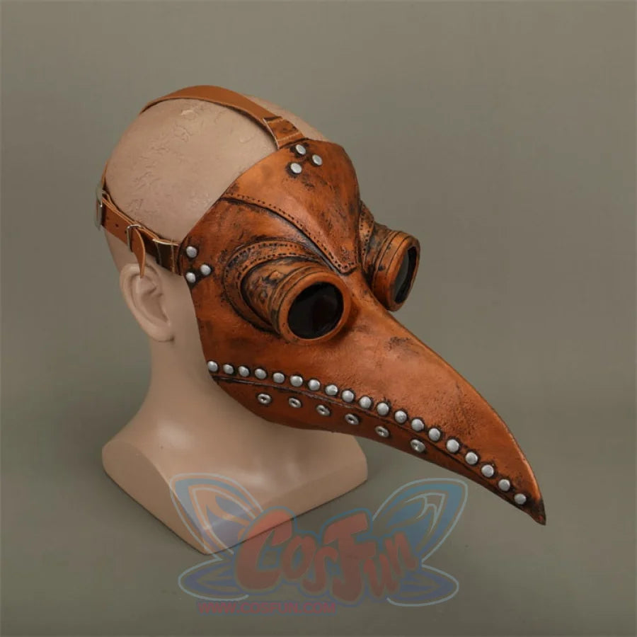 Halloween Medieval Steampunk Plague Doctor Latex Cosplay Prop Mask Bird Beak J40461 Props & Accessories