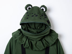 READY TO SHIP COSFUN Original Animal Tales: The Frog Prince Green Pullover Zip-Up Hoodie IF0001 FREE SHIPPING