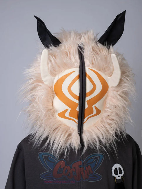 【Ready To Ship】Cosfun Original Genshin Impact Hilichurl Derivative Full Zip Hoodie Sweatshirt If0004