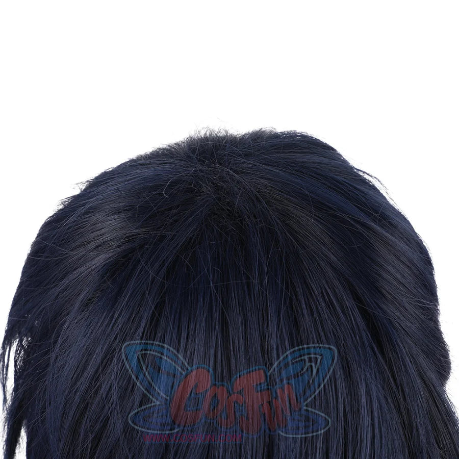 NIJISANJI Virtual YouTuber Yugo Asuma Cosplay Wig C01119 Navy and blue Costumes