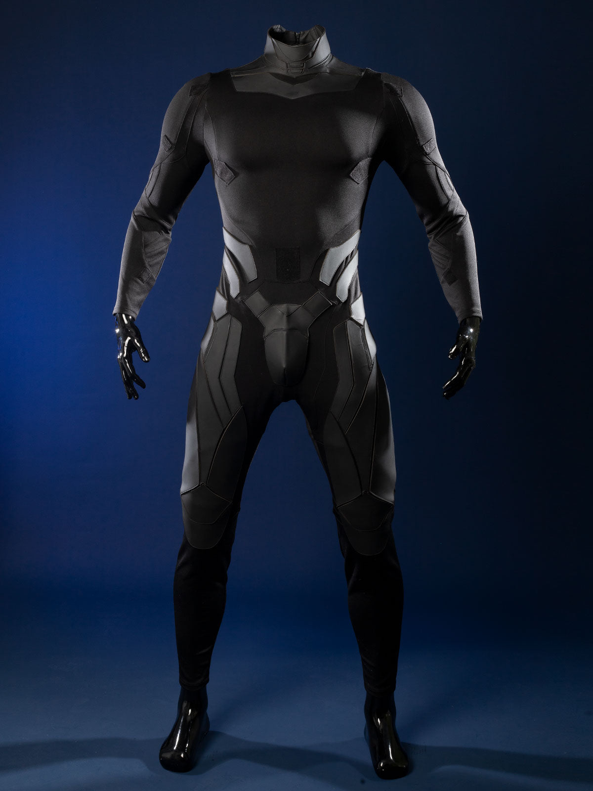 Nightwing cosplay costume - Back view showing full black bodysuit design