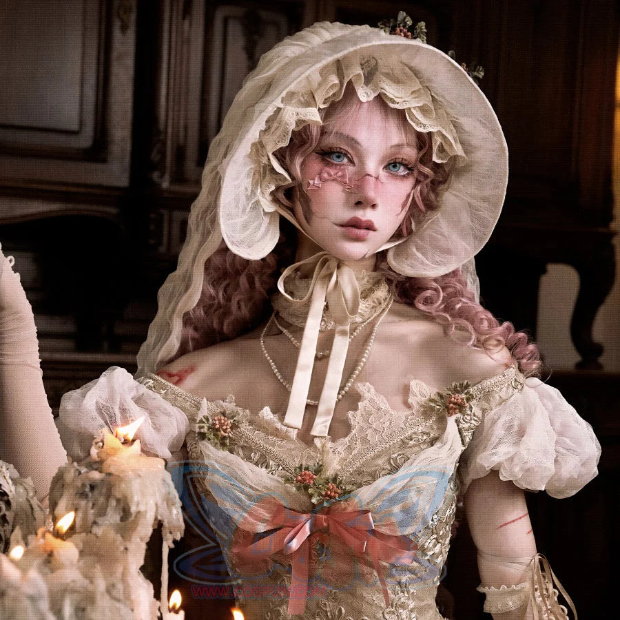 Rococo Duchess Summer Elegant Bunny Ear Dome Hat