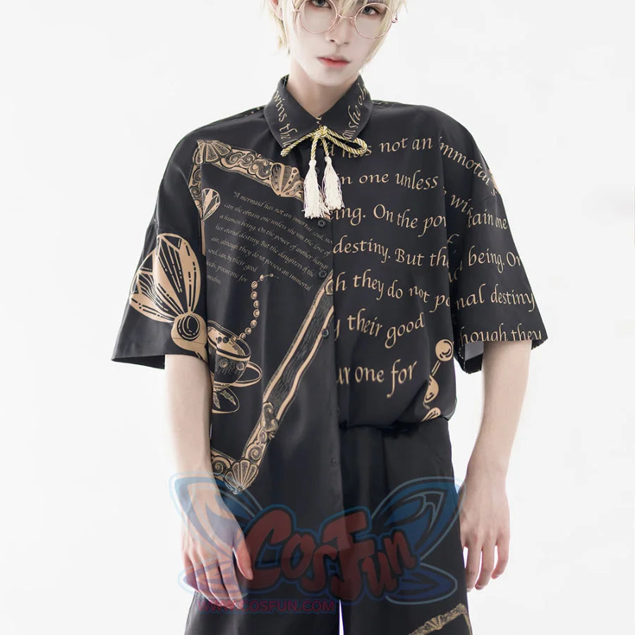 Summer Little Prince Loose Printed Lolita Short Sleeve Shirt