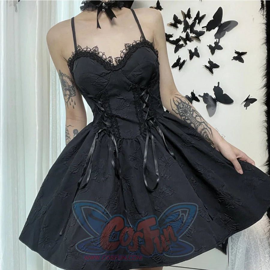 Summer Rose Lace High Waist Slip Dress S22927