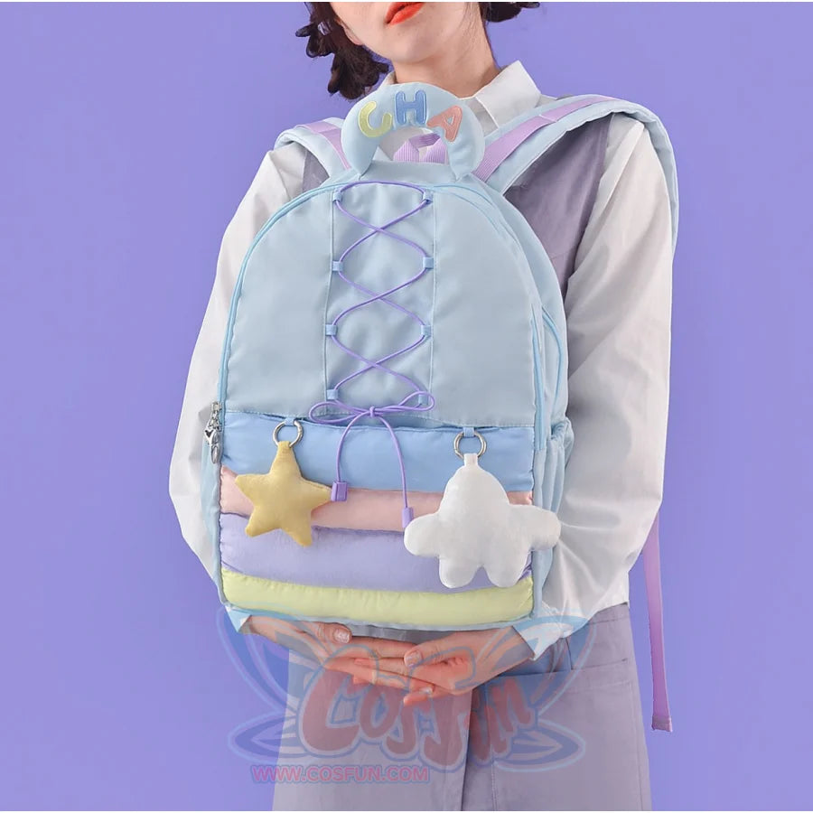 Lovely Rainbow Large-Capacity Backpack