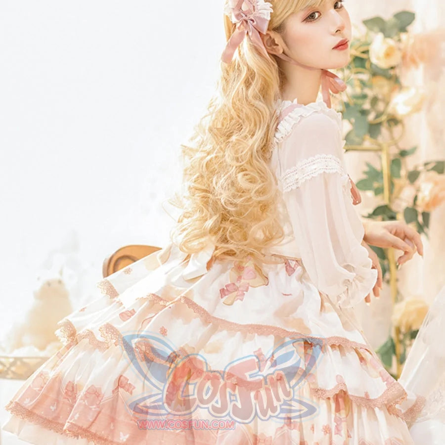 Summer Lovely Lolita High Waist Jumper Skirt