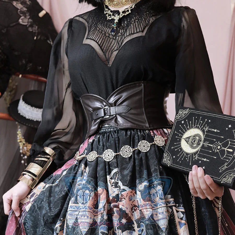 Egypt Style Embroidered Lolita Long Sleeve Shirt - cosfun