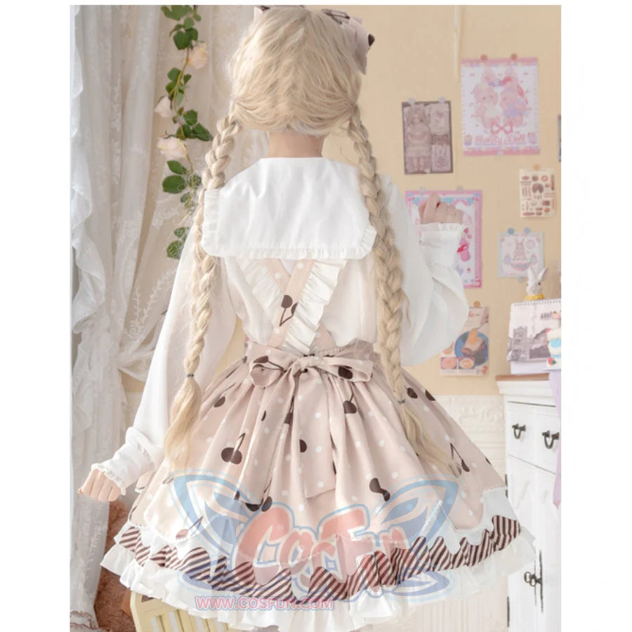 Daily Sweet and Lovely Cherry Lolita Jumper Skirt