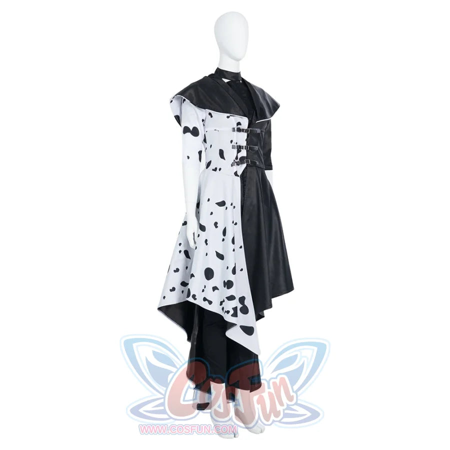 Movie Cruella Estella Cruella De Vil Cosplay Costume C00687 Costumes