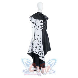 Movie Cruella Estella Cruella De Vil Cosplay Costume C00687 Costumes