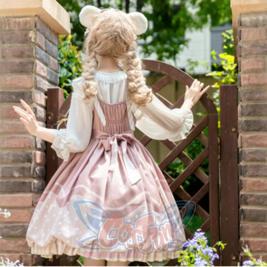 Lovely Dot Princess Lolita Bud Jumper Skirt - cosfun